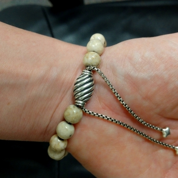 🌟Authentic David Yurman Spiritual Bead Adjustable Bracelet in River Stone. NWOT - Picture 7 of 8